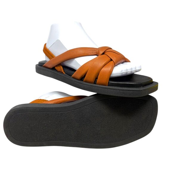 Shoe The Bear Copenhagen Krista Butterscotch Leather Slingback Sandals - Picture 10 of 12